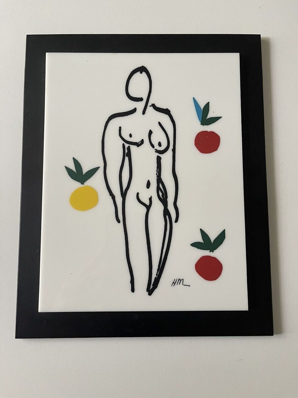 Henri Matisse Silkscreen on Lucite Modern Classics Series #236 10x9"